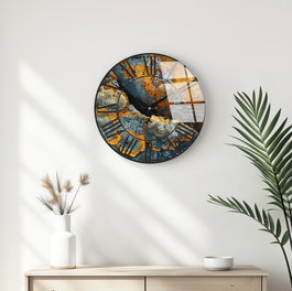 Wallity Reloj de pared decorativo de cristal Multicolor 40 cm